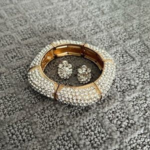 Earrings and Matching Bracelet